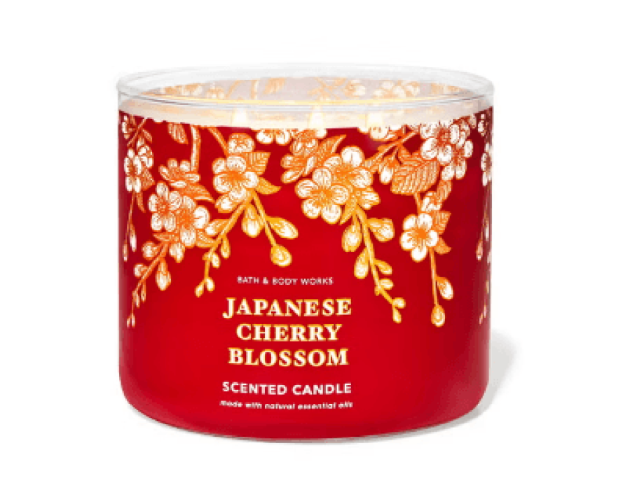 Bath and body works Japanese Cherry Blossom 3-Wick Candle